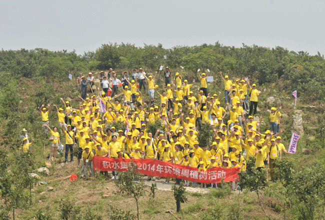 中国苏州的植树活动